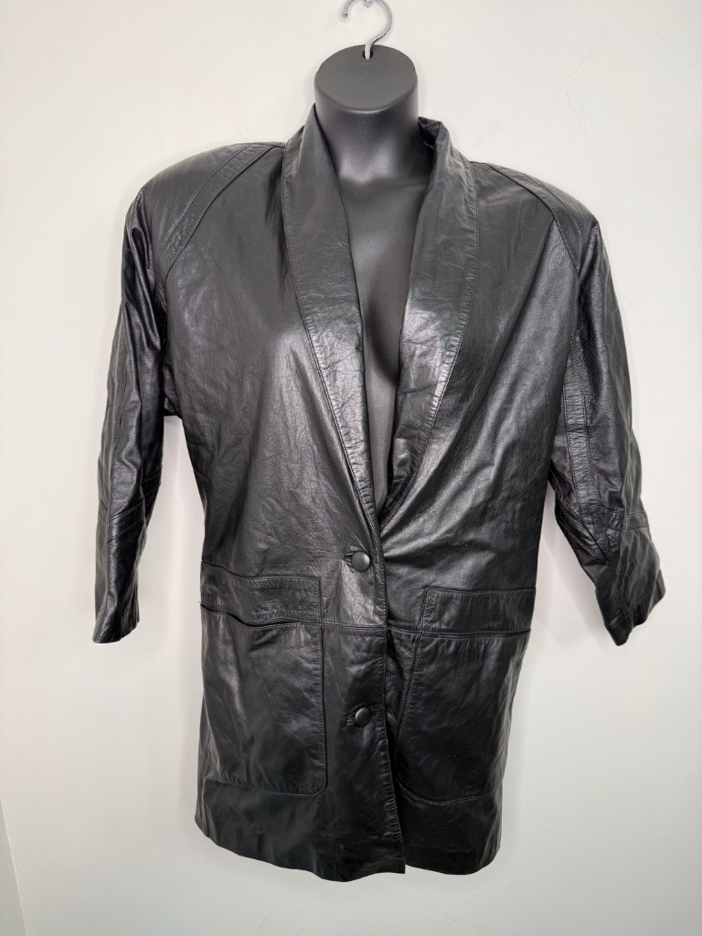 JARROD’S LEATHER COAT SIZE S